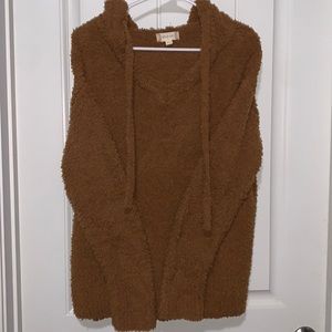 Alter’d State hooded fuzzy copper sweater/pullover